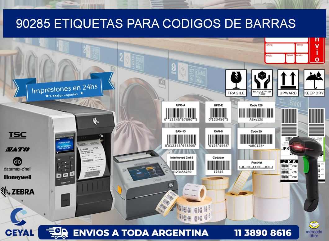 90285 ETIQUETAS PARA CODIGOS DE BARRAS