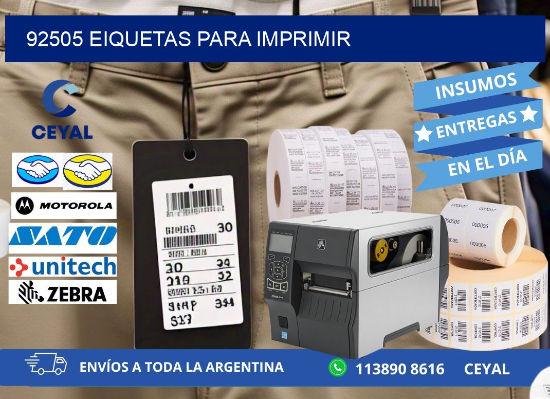 92505 EIQUETAS PARA IMPRIMIR
