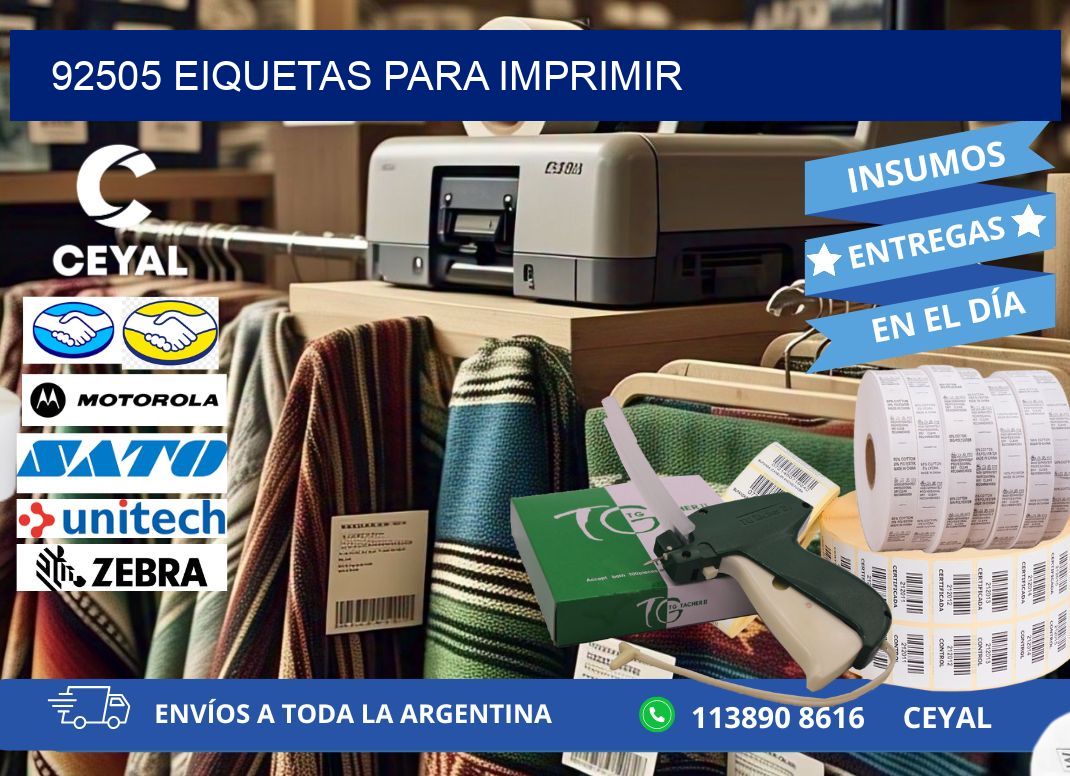 92505 EIQUETAS PARA IMPRIMIR