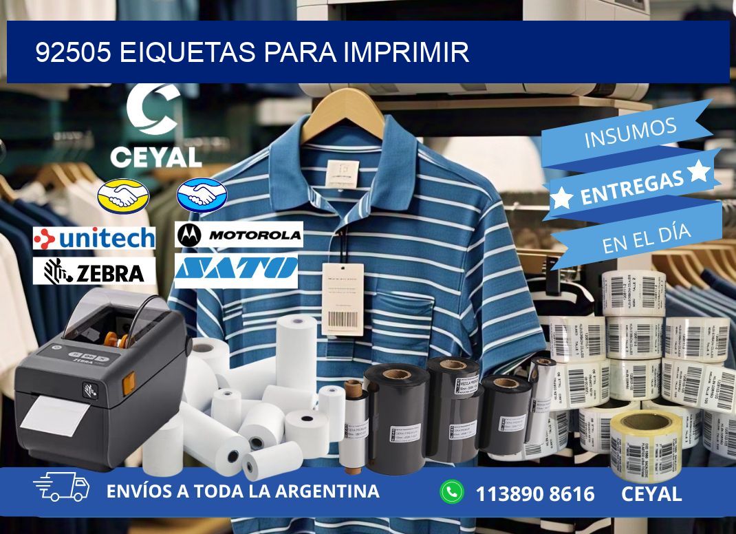 92505 EIQUETAS PARA IMPRIMIR
