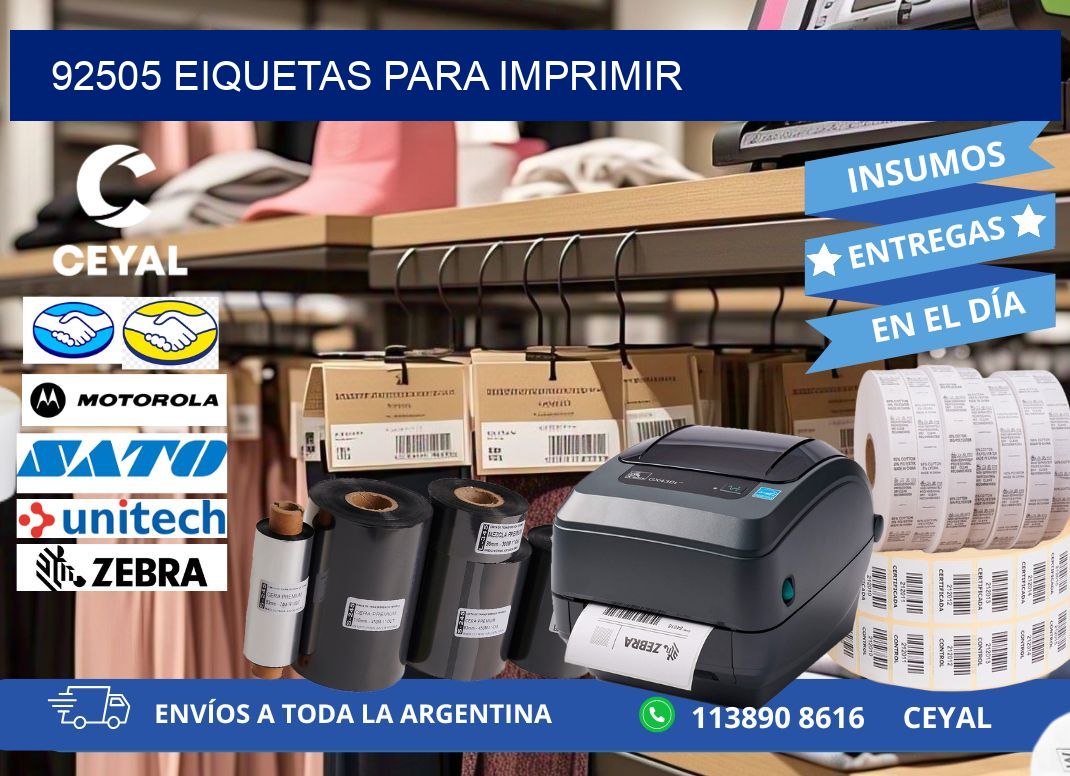 92505 EIQUETAS PARA IMPRIMIR
