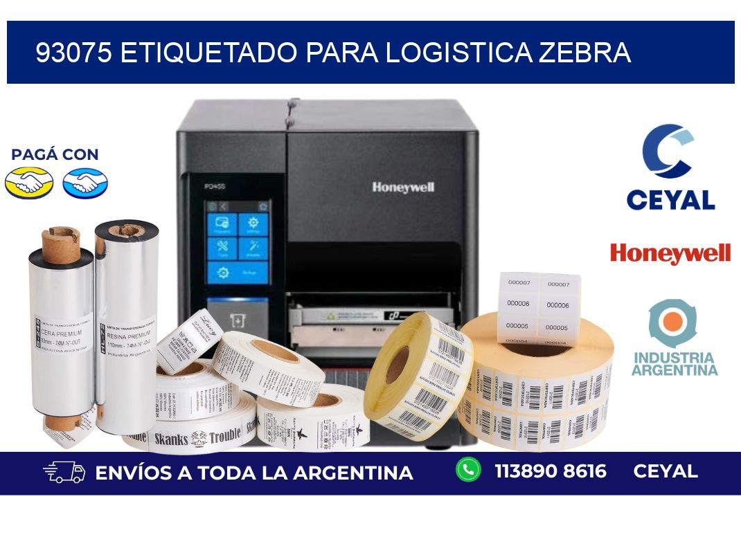 93075 ETIQUETADO PARA LOGISTICA ZEBRA