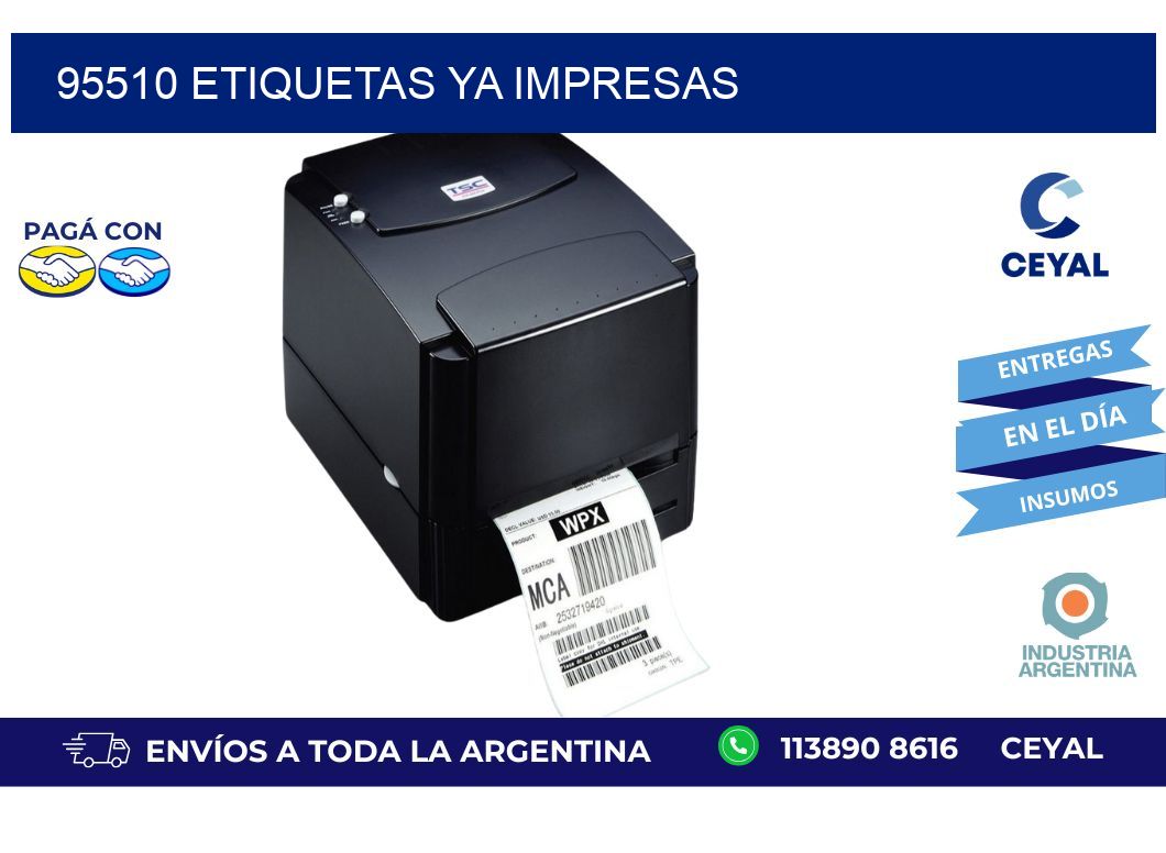 95510 ETIQUETAS YA IMPRESAS