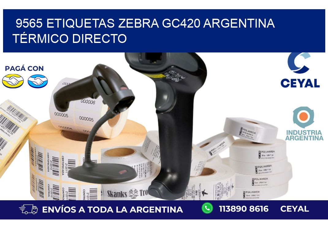 9565 etiquetas zebra gc420 argentina TÉRMICO DIRECTO