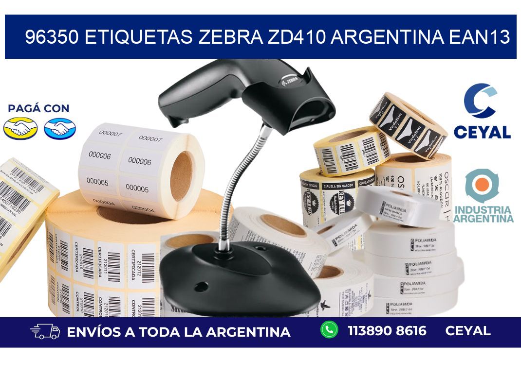 96350 etiquetas zebra zd410 argentina EAN13