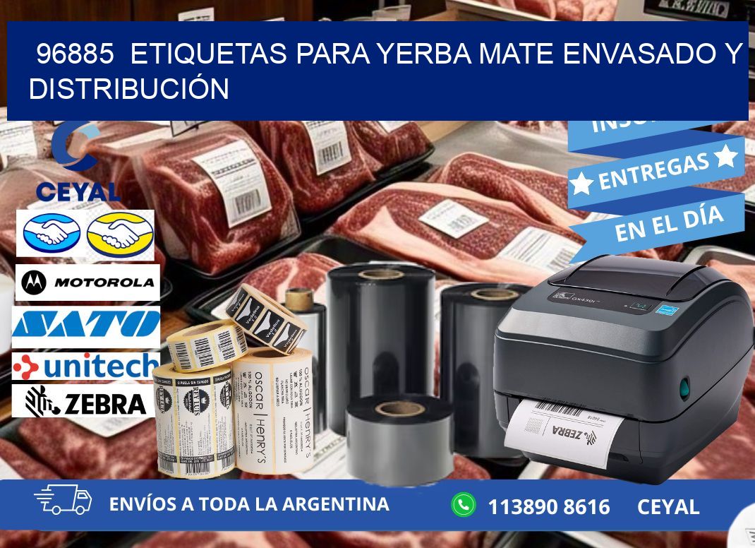 96885  ETIQUETAS PARA YERBA MATE ENVASADO Y DISTRIBUCIÓN
