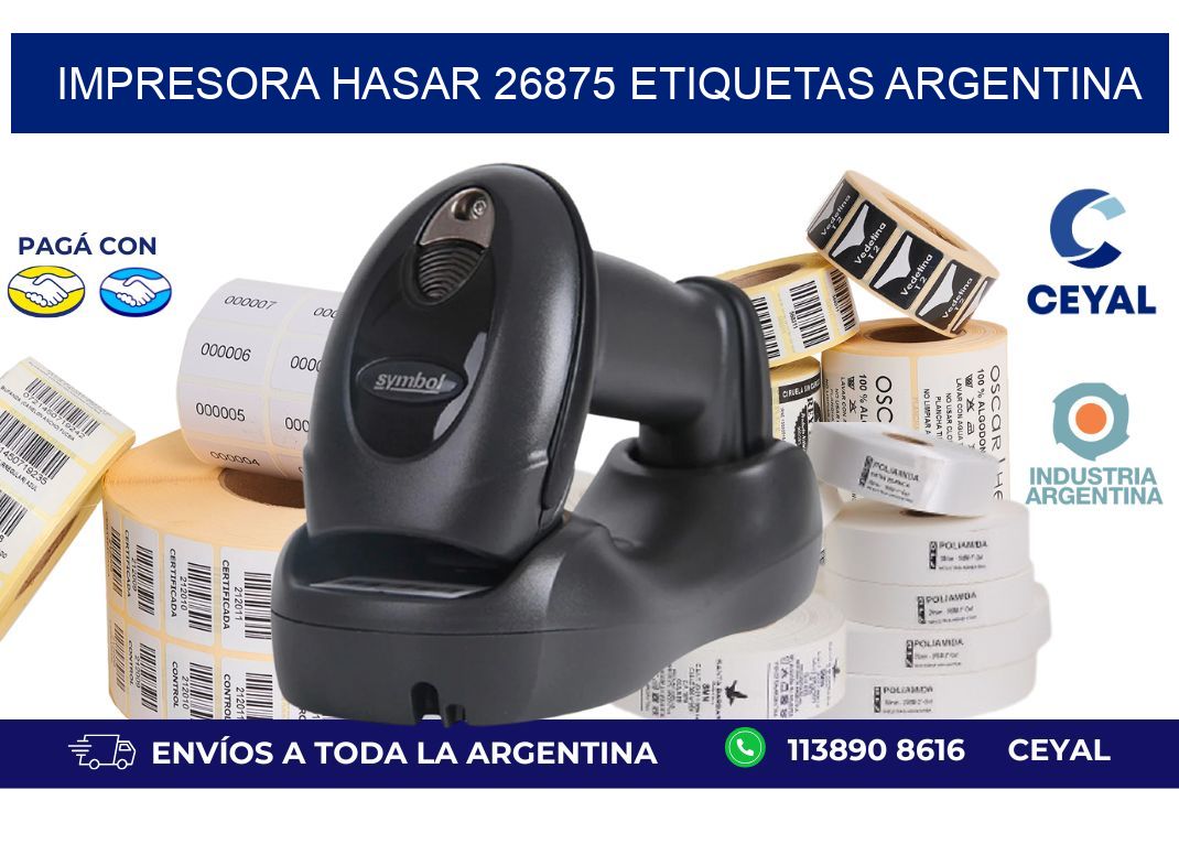 Impresora hasar 26875 etiquetas argentina