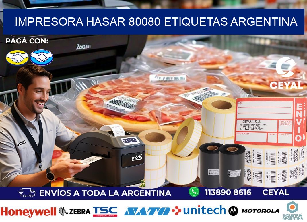 Impresora hasar 80080 etiquetas argentina