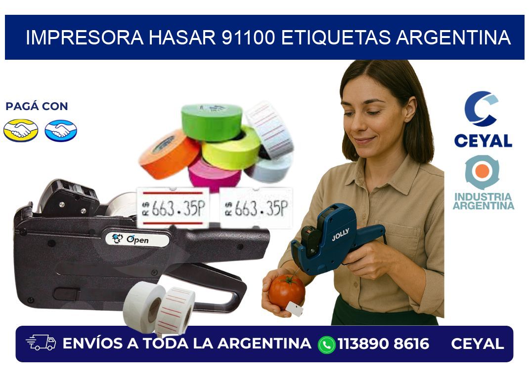 Impresora hasar 91100 etiquetas argentina
