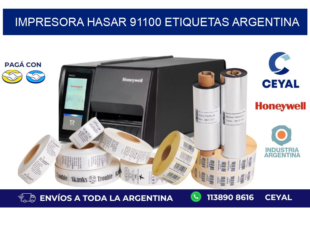 Impresora hasar 91100 etiquetas argentina