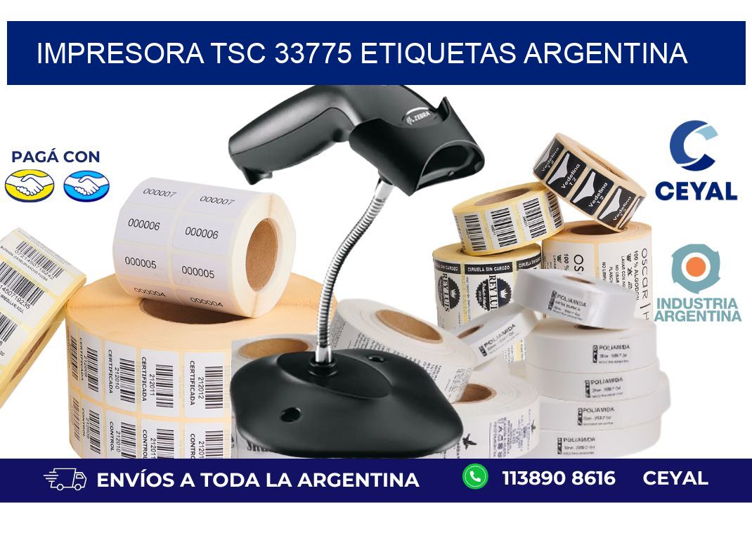 Impresora tsc 33775 etiquetas argentina