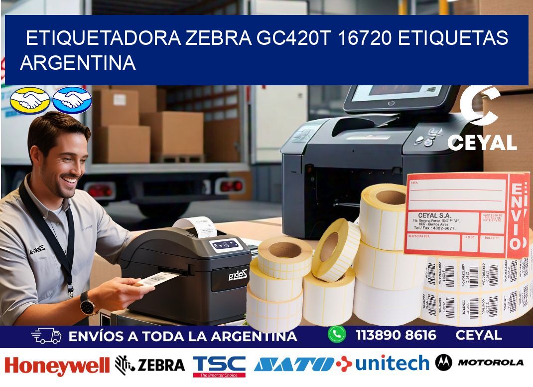 etiquetadora zebra gc420t 16720 etiquetas argentina