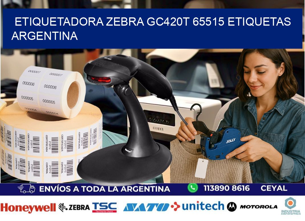etiquetadora zebra gc420t 65515 etiquetas argentina