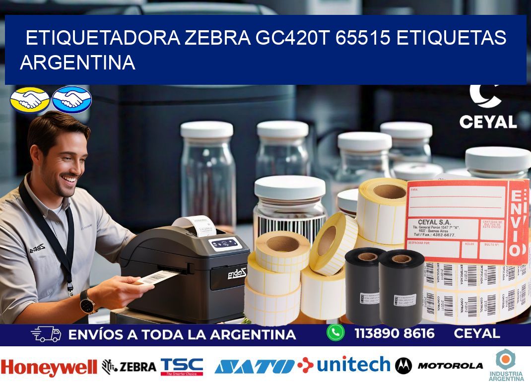 etiquetadora zebra gc420t 65515 etiquetas argentina