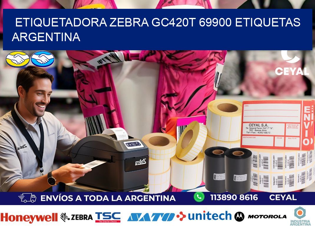 etiquetadora zebra gc420t 69900 etiquetas argentina