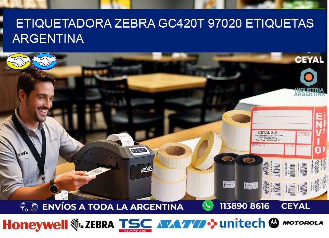 etiquetadora zebra gc420t 97020 etiquetas argentina