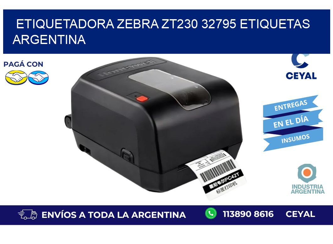 etiquetadora zebra zt230 32795 etiquetas argentina