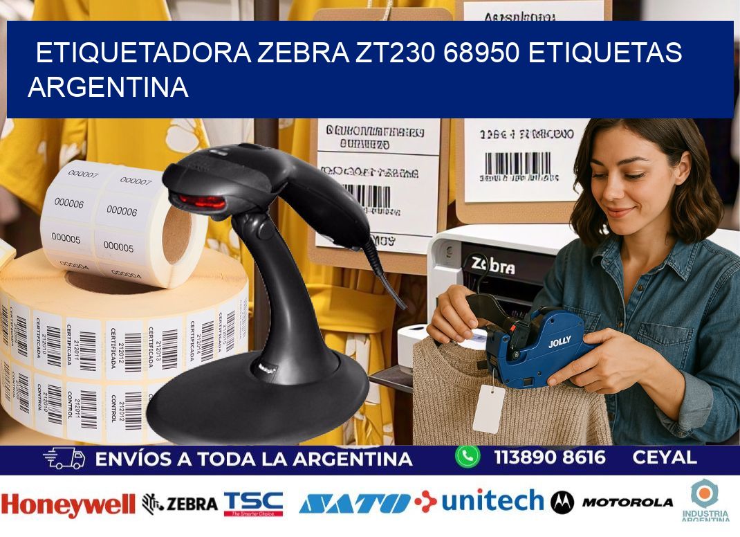 etiquetadora zebra zt230 68950 etiquetas argentina