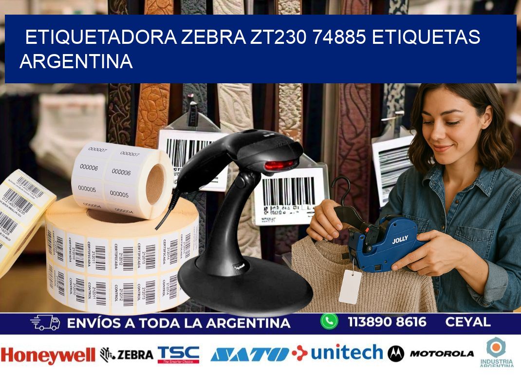 etiquetadora zebra zt230 74885 etiquetas argentina