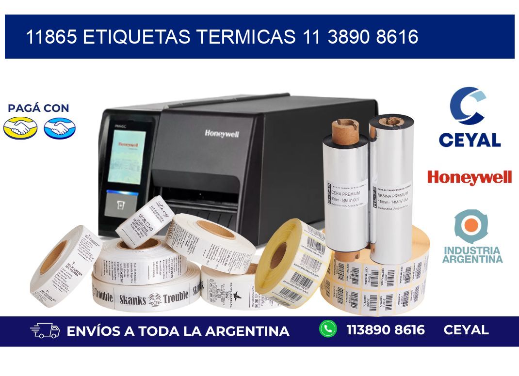 11865 ETIQUETAS TERMICAS 11 3890 8616