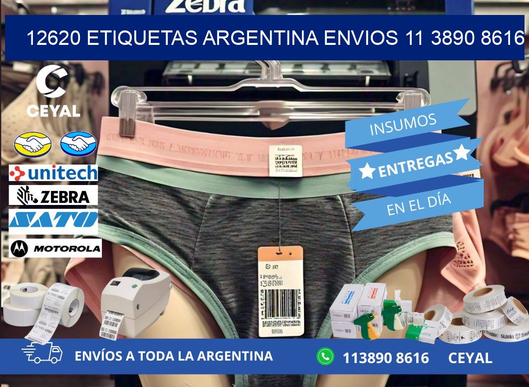 12620 ETIQUETAS ARGENTINA ENVIOS 11 3890 8616
