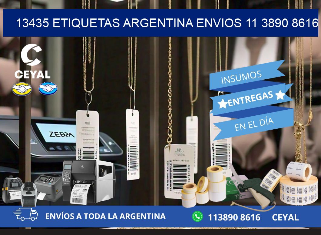 13435 ETIQUETAS ARGENTINA ENVIOS 11 3890 8616