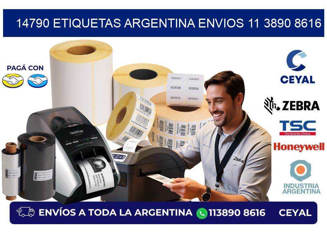 14790 ETIQUETAS ARGENTINA ENVIOS 11 3890 8616