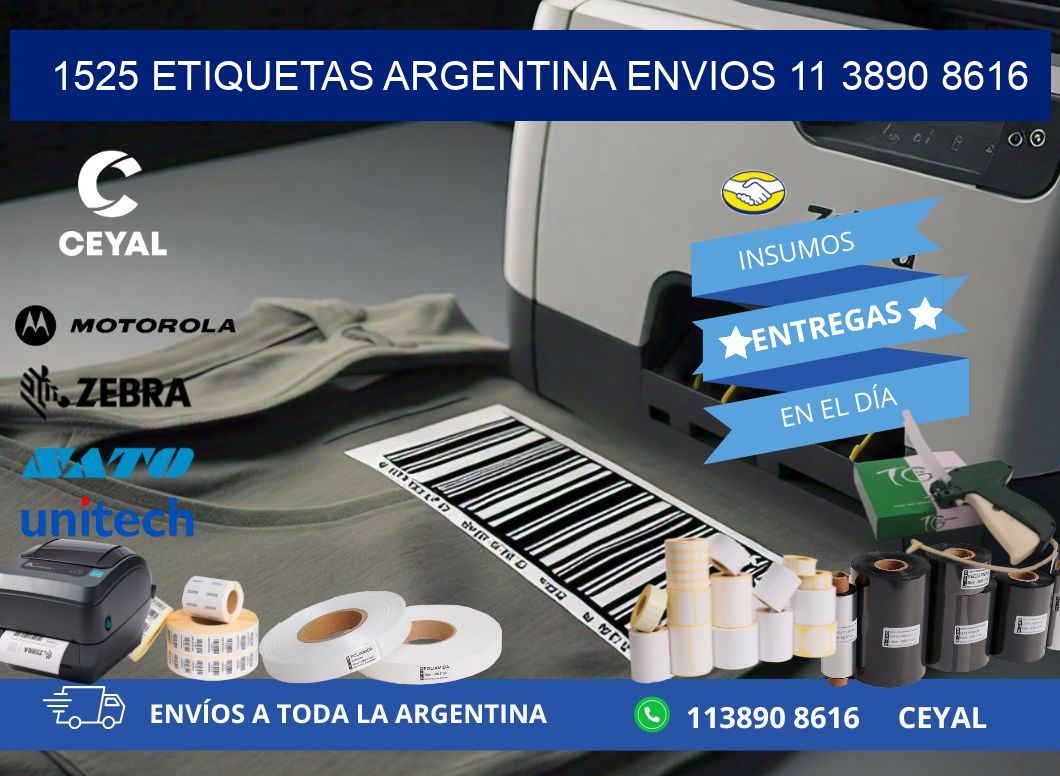 1525 ETIQUETAS ARGENTINA ENVIOS 11 3890 8616