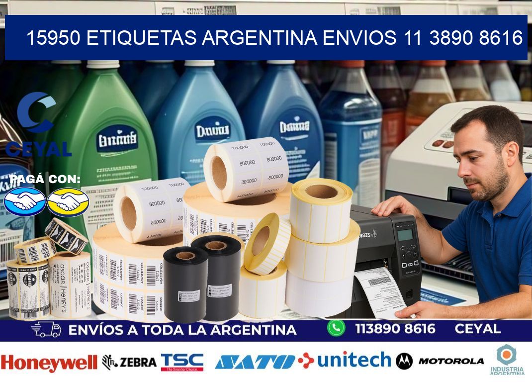 15950 ETIQUETAS ARGENTINA ENVIOS 11 3890 8616