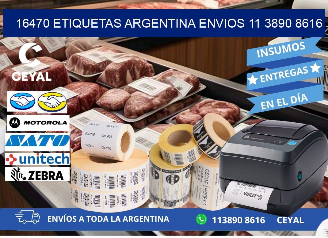 16470 ETIQUETAS ARGENTINA ENVIOS 11 3890 8616