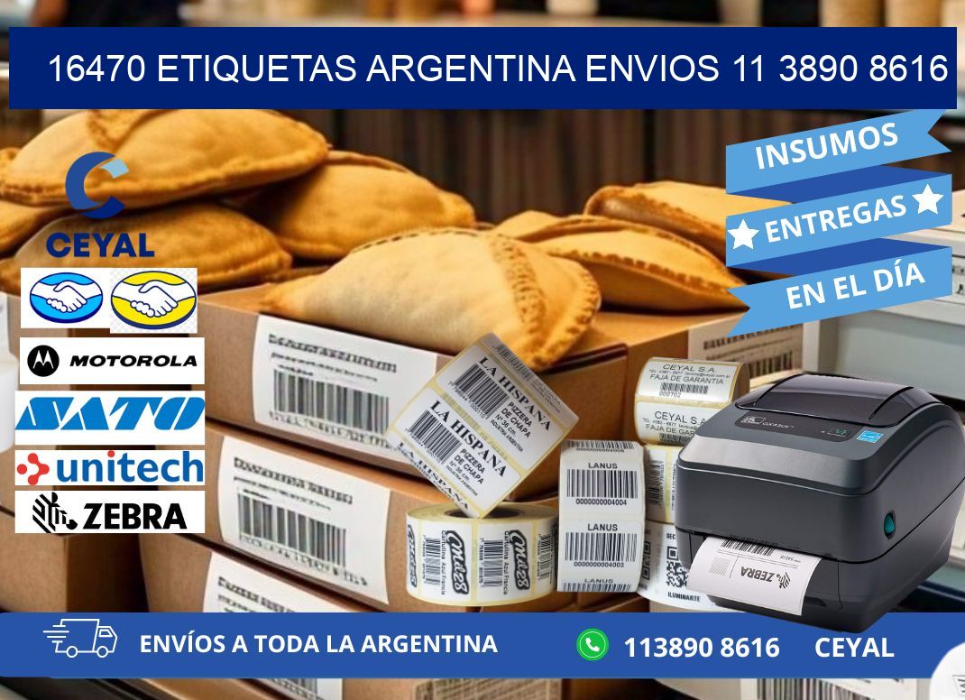 16470 ETIQUETAS ARGENTINA ENVIOS 11 3890 8616
