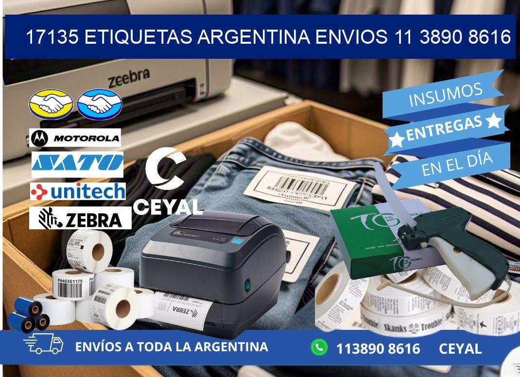 17135 ETIQUETAS ARGENTINA ENVIOS 11 3890 8616