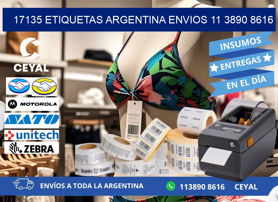 17135 ETIQUETAS ARGENTINA ENVIOS 11 3890 8616