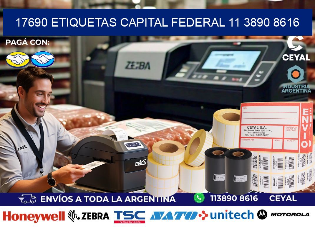 17690 ETIQUETAS CAPITAL FEDERAL 11 3890 8616