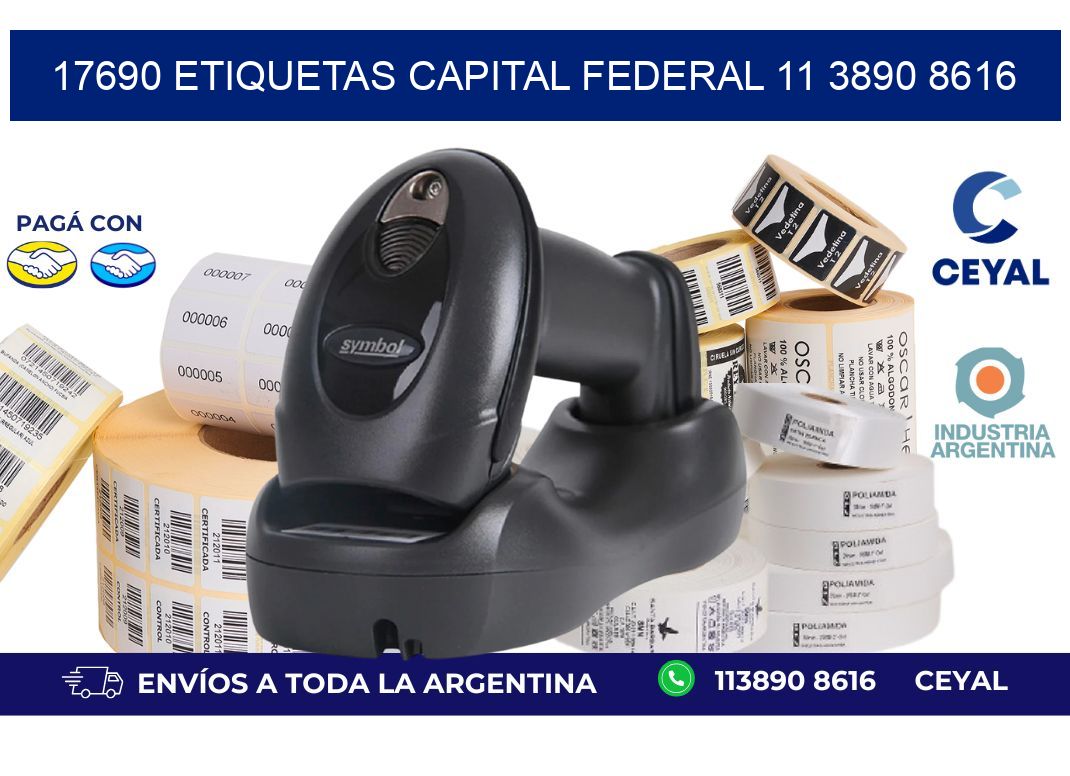 17690 ETIQUETAS CAPITAL FEDERAL 11 3890 8616