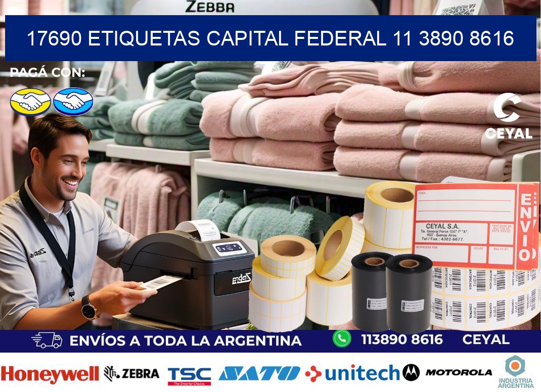 17690 ETIQUETAS CAPITAL FEDERAL 11 3890 8616