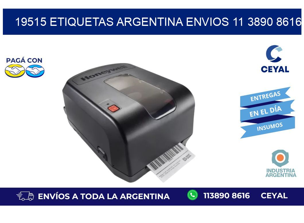 19515 ETIQUETAS ARGENTINA ENVIOS 11 3890 8616
