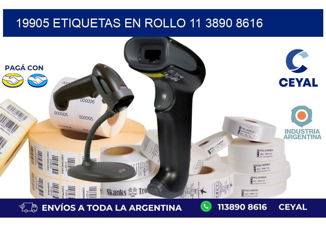 19905 ETIQUETAS EN ROLLO 11 3890 8616