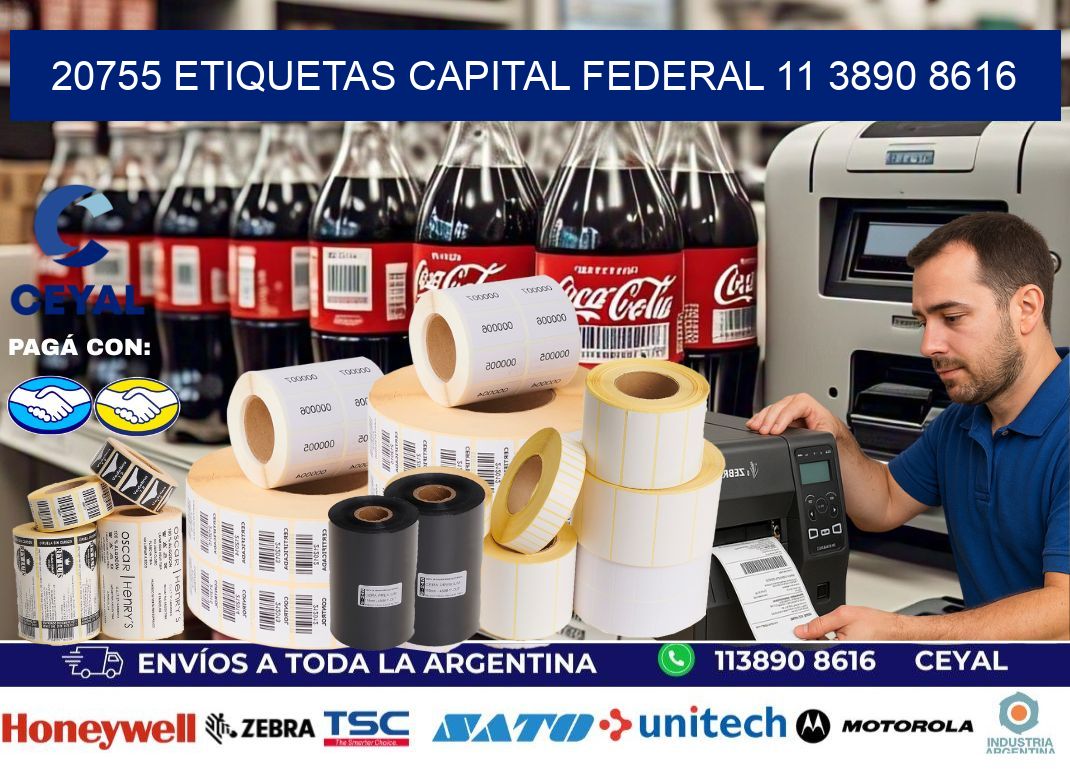 20755 ETIQUETAS CAPITAL FEDERAL 11 3890 8616