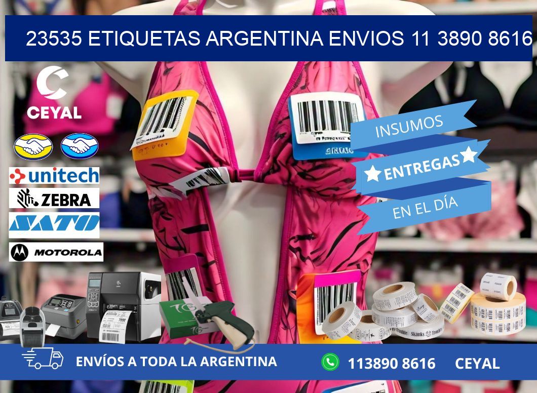 23535 ETIQUETAS ARGENTINA ENVIOS 11 3890 8616