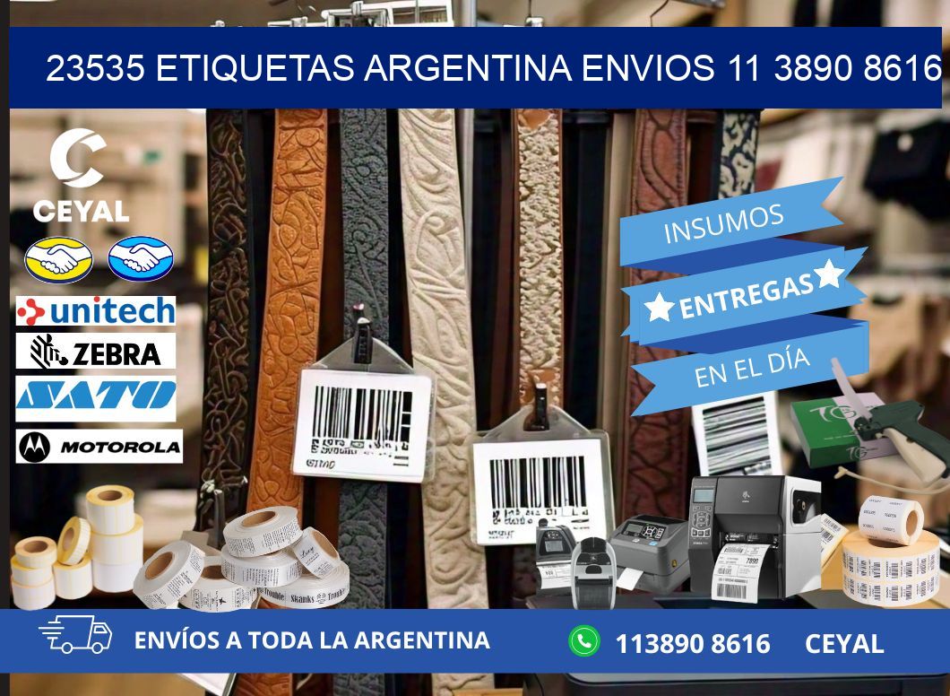 23535 ETIQUETAS ARGENTINA ENVIOS 11 3890 8616