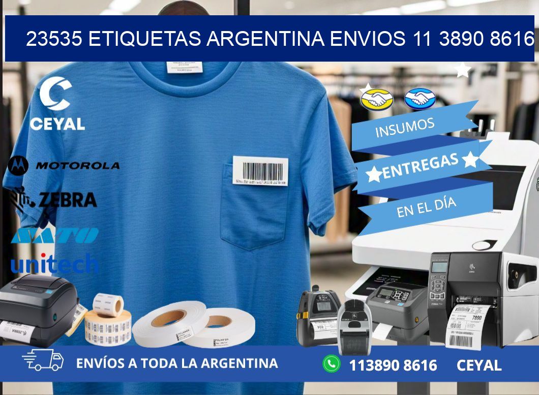 23535 ETIQUETAS ARGENTINA ENVIOS 11 3890 8616