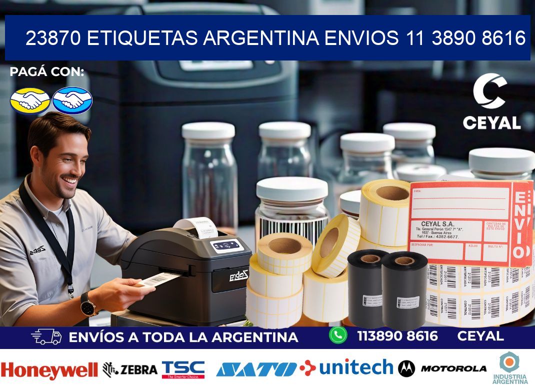 23870 ETIQUETAS ARGENTINA ENVIOS 11 3890 8616