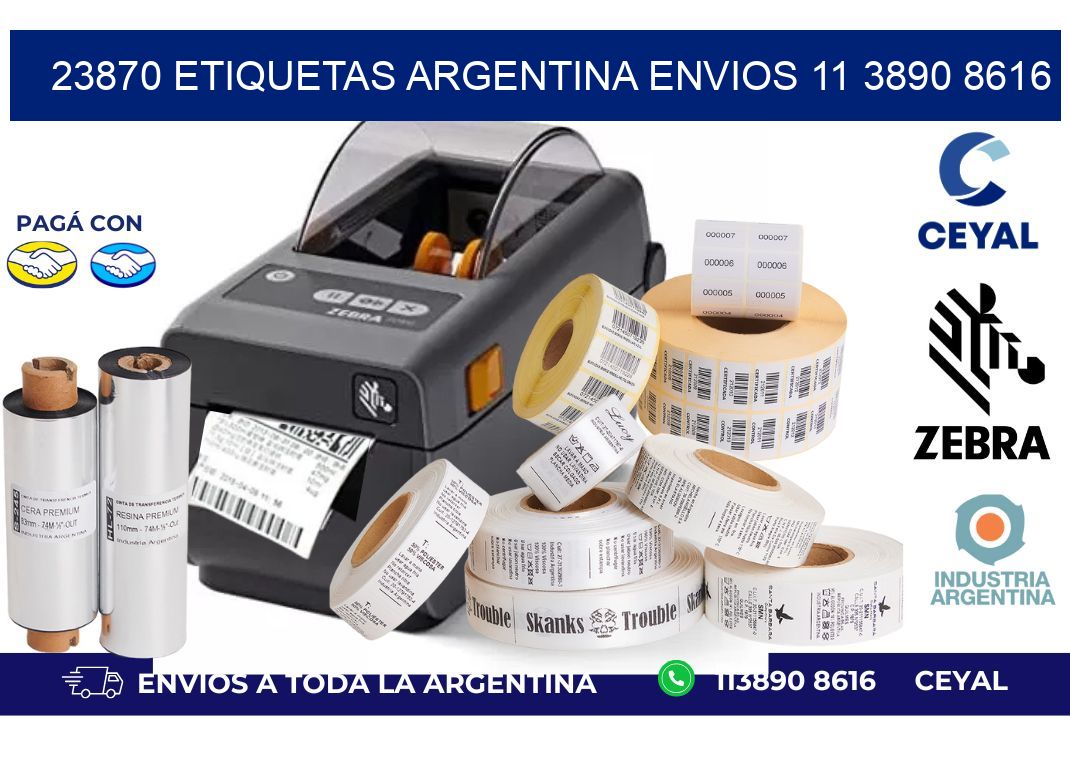 23870 ETIQUETAS ARGENTINA ENVIOS 11 3890 8616