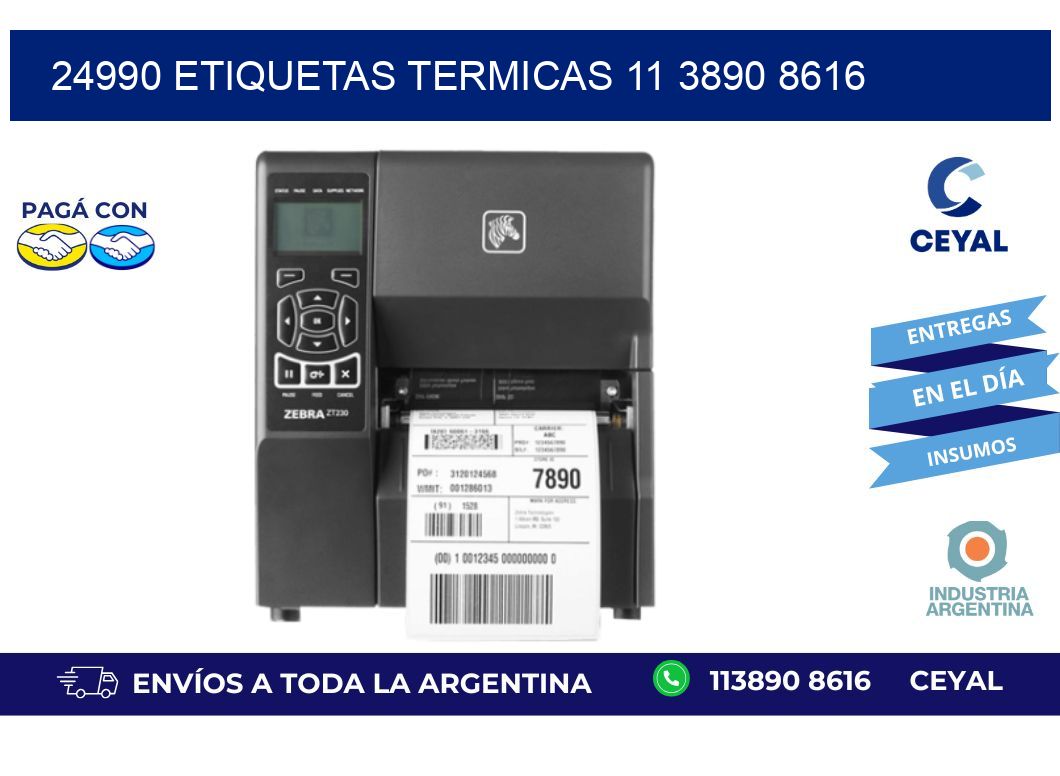 24990 ETIQUETAS TERMICAS 11 3890 8616