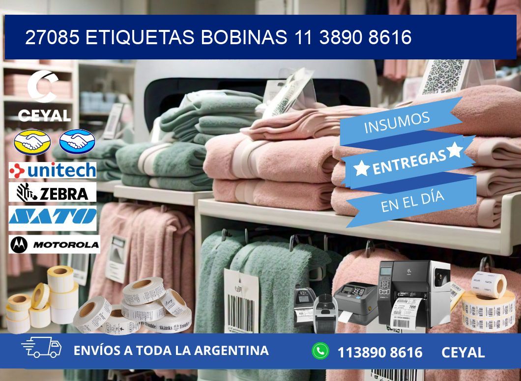 27085 ETIQUETAS BOBINAS 11 3890 8616