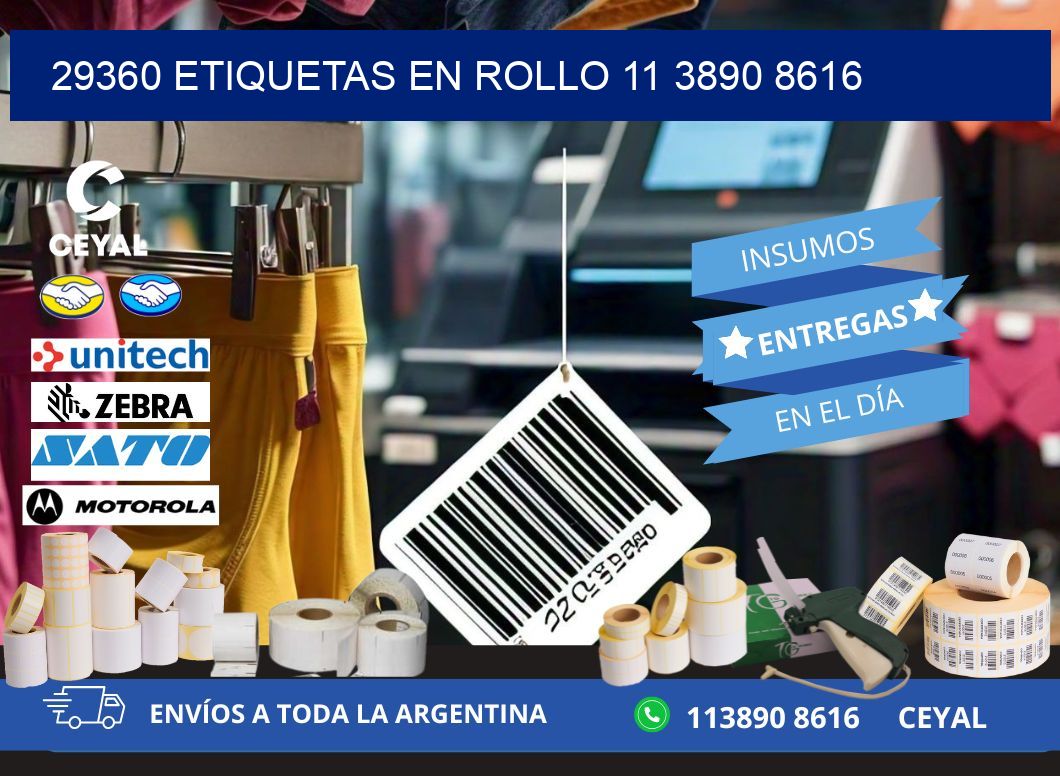 29360 ETIQUETAS EN ROLLO 11 3890 8616