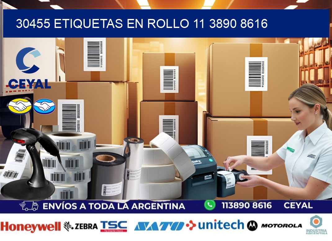 30455 ETIQUETAS EN ROLLO 11 3890 8616