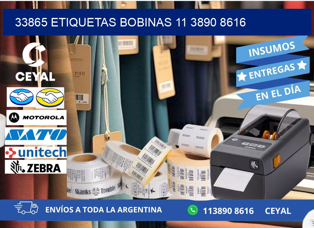 33865 ETIQUETAS BOBINAS 11 3890 8616