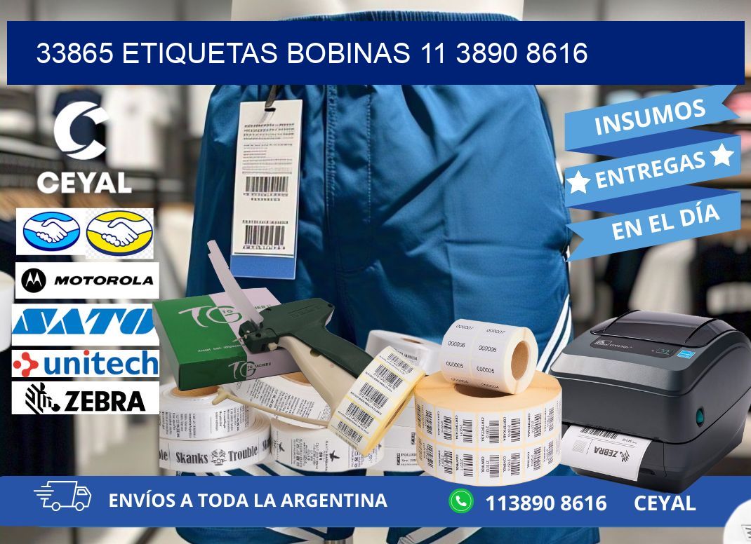 33865 ETIQUETAS BOBINAS 11 3890 8616